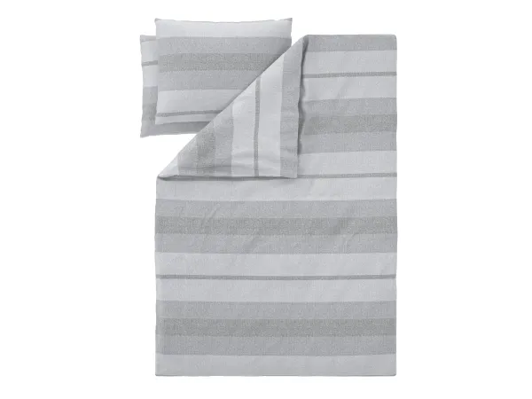 LIVARNO® Posteľná bielizeň z bavlny Renforcé, 200 x 220 cm (biela/sivá)