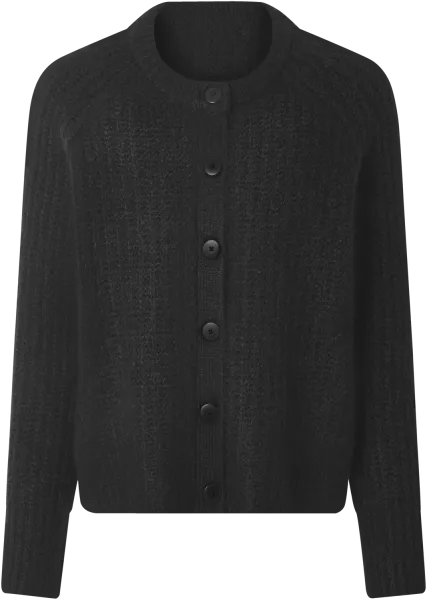 ESMARA® Dámsky kardigán s vlnou (čierna, XS (32/34))