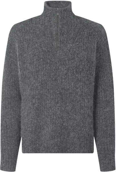 ESMARA® Dámska 	mikina z hrubého úpletu (sivá, S (36/38))