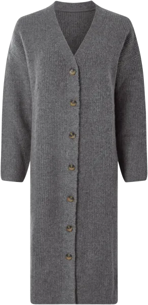 ESMARA® Dámsky kardigán z hrubého úpletu (sivá, S (36/38))