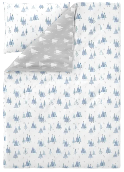 LIVARNO® Obojstranná posteľná bielizeň z jemného flanelu, 140 x 200 cm (jedľa)