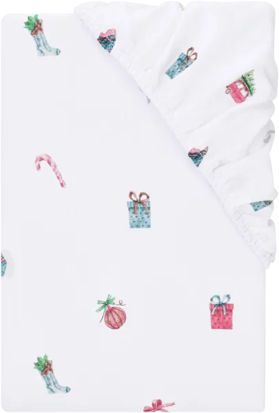 LIVARNO® Napínacia plachta z jemného flanelu, 140 - 160 x 200 cm (Vianoce)