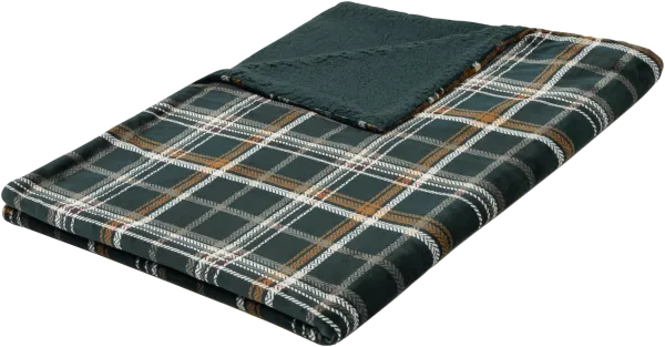 LIVARNO® Deka, 140 x 180 cm (károvaná/zelená)