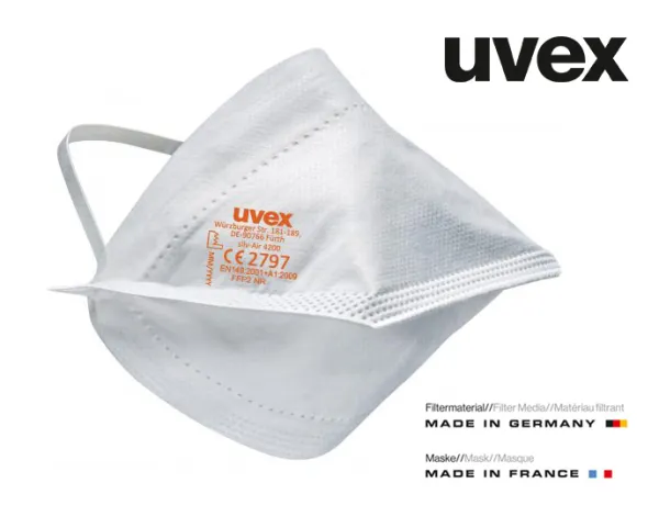 Uvex SILV-AIR 4200 FFP2 Respirátor Biela
