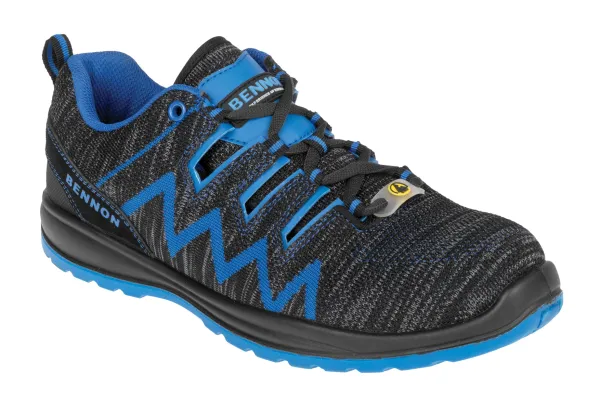 Bennon KNITTER S1 ESD SANDAL Bezpečnostná obuv Čierna-Modrá, 39