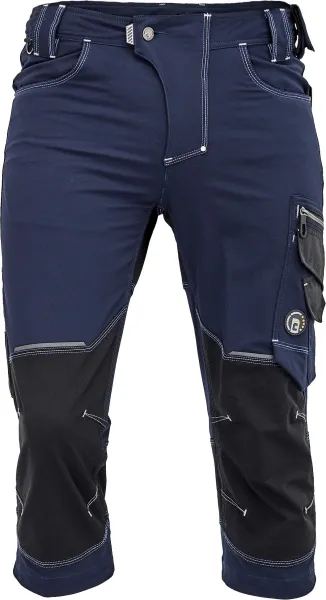 Cerva NEURUM PERFORMANCE Pracovné 3/4 nohavice 50, Navy-Čierna