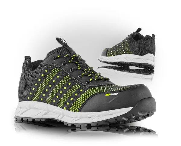 VM Footwear LA PALMA S1P Bezpečnostná obuv Čierna-Žltá, 47