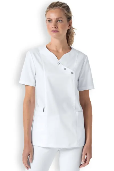 Clinic Dress GREEN Blúzka dámska Biela, XS