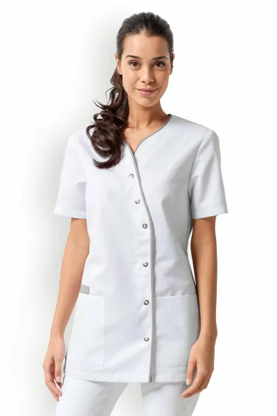 Clinic Dress Blúzka dámska 34, Biela-Sivá