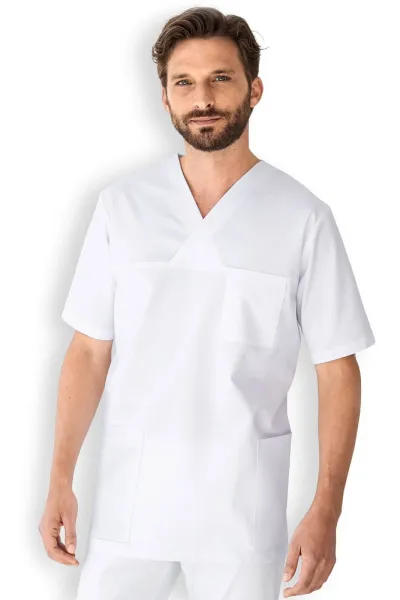 Clinic Dress GREEN Blúza unisex Biela, XXL