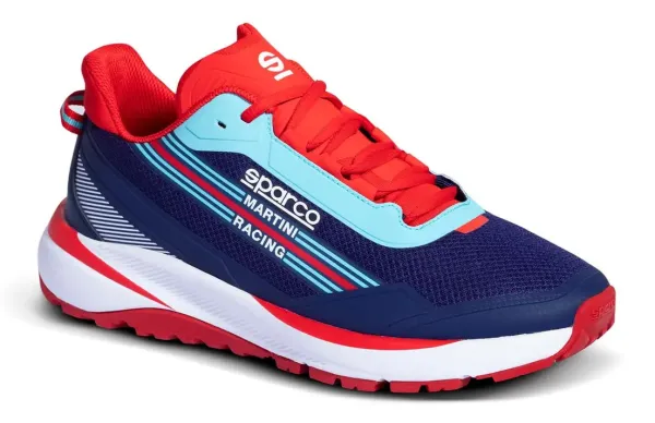 Sparco S-RUN MARTINI RACING Tenisky 47, Modrá-Červená