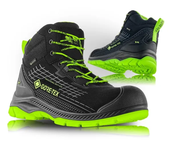 VM Footwear BIRMINGHAM S7L Bezpečnostná obuv Čierna-Zelená, 46