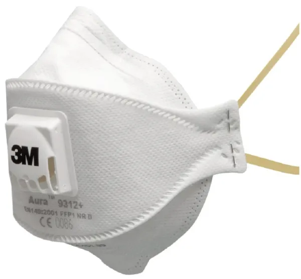 3M Aura 9312+ FFP1 Respirátor s ventilom Biela