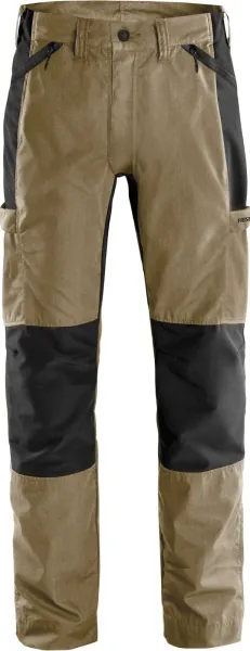 Fristads Strečové nohavice 2540 LWR 48, Khaki-Čierna