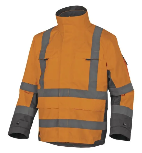 Delta Plus TARMAC Zateplená reflexná bunda Fluorescenčno oranžová, 3XL