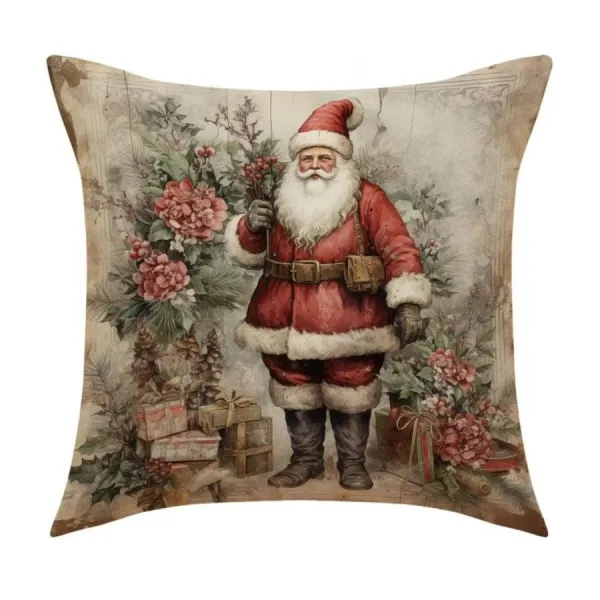 Obliečka na vankúš so Santa Clausom v akcii