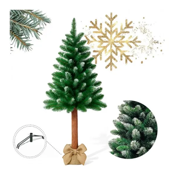 Zasnežený umelý vianočný stromček - smrek 150 cm v akcii
