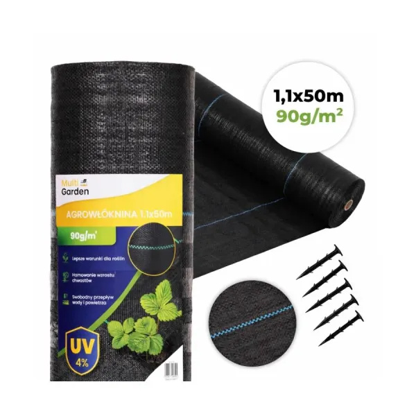 Čierna protiburinová UV agrotextília 90 g - 1,1 x 50 m v akcii