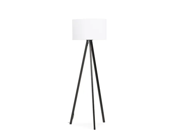 Trivet stojacia lampa bielo-čierna