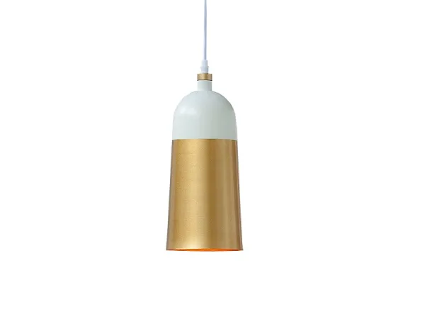Závesná lampa ModernChic I bielo-zlatá