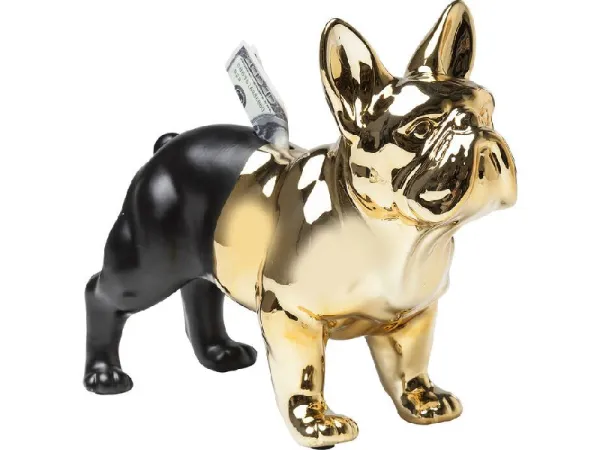 Bulldog pokladnička zlatá/čierna