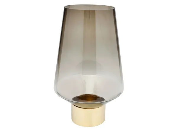Noble Ring váza 40 cm sklo hnedá
