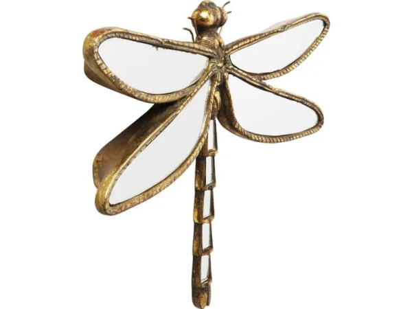 Dragonfly nástenná dekorácia 27x35 cm zlatá