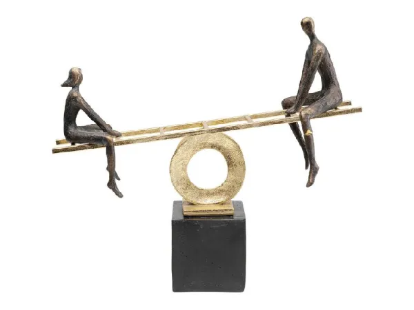 Balance dekorácia čierna/zlatá