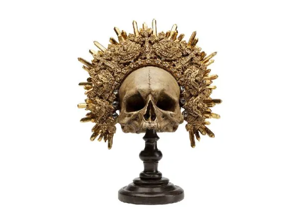 King Skull dekorácia zlatá