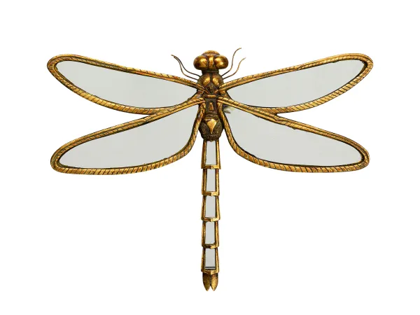Dragonfly zrkadlo zlaté 71 cm
