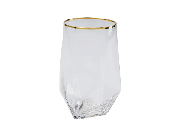 Diamond Gold pohár so zlatým okrajom