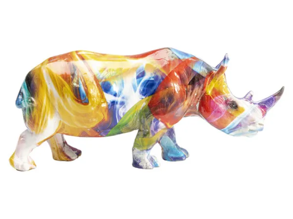 Rhino dekorácia 17 cm mix