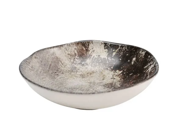 Savannah hlboký tanier sivo-hnedý Ø20 cm