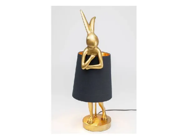 Animal Rabbit stolná lampa zlato-čierna