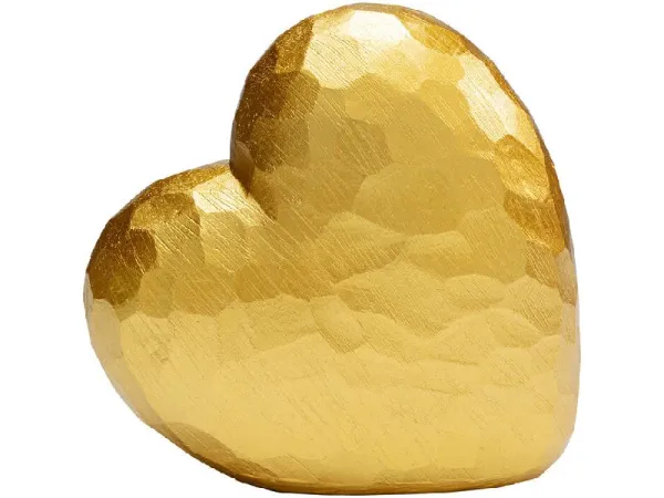 Heart dekorácia zlatá
