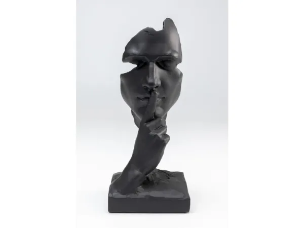 Quiet Face dekorácia čierna 31cm