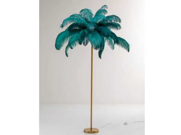 Feather Palm stojaca lampa zelená 165 cm