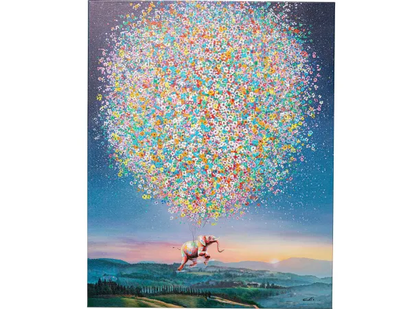Elephant At Night obraz viacfarebný 120x160 cm