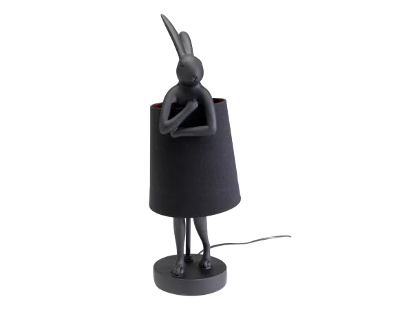 Rabbit stolová lampa čierna