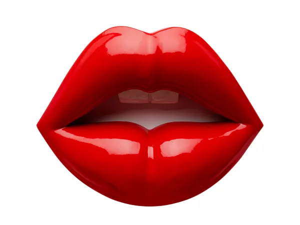 Lips nástenná dekorácia červená 30 cm