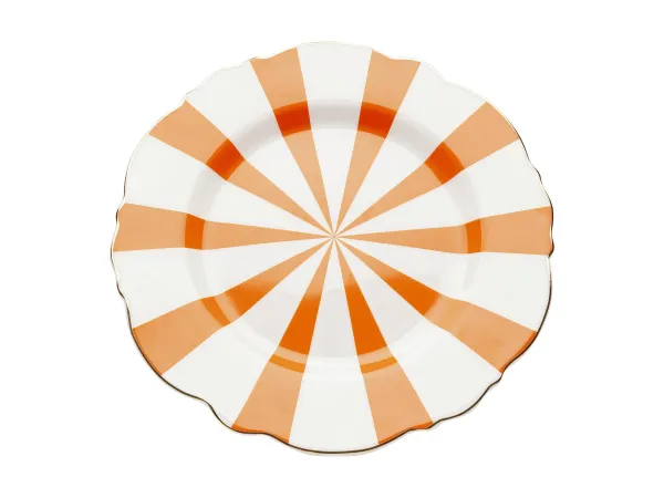 Harlequin tanier oranžový Ø22 cm
