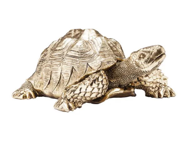 Turtle dekorácia zlatá
