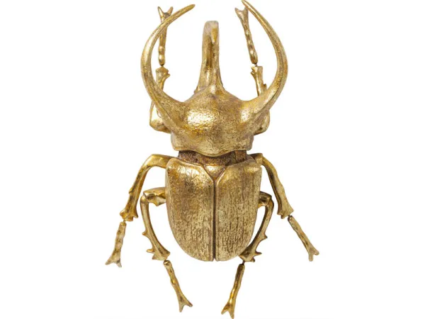 Atlas Beetle dekorácia na stenu zlatá