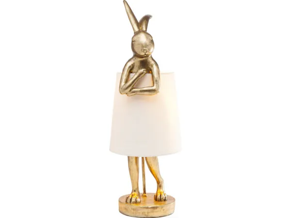 Animal Rabbit stolná lampa zlato-biela