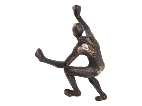 Climber nástenná dekorácia bronzová 14x23 cm