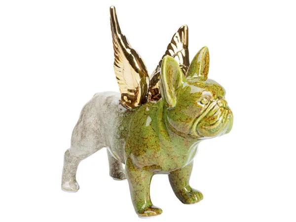 Wings Dog dekorácia zelená