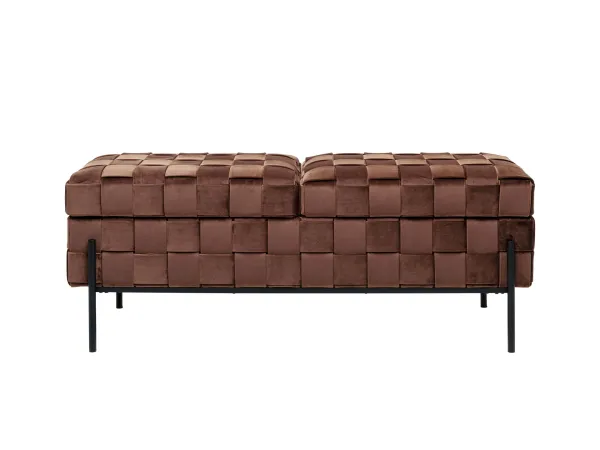 Weave Mocca lavička s úložným priestorom 121 cm