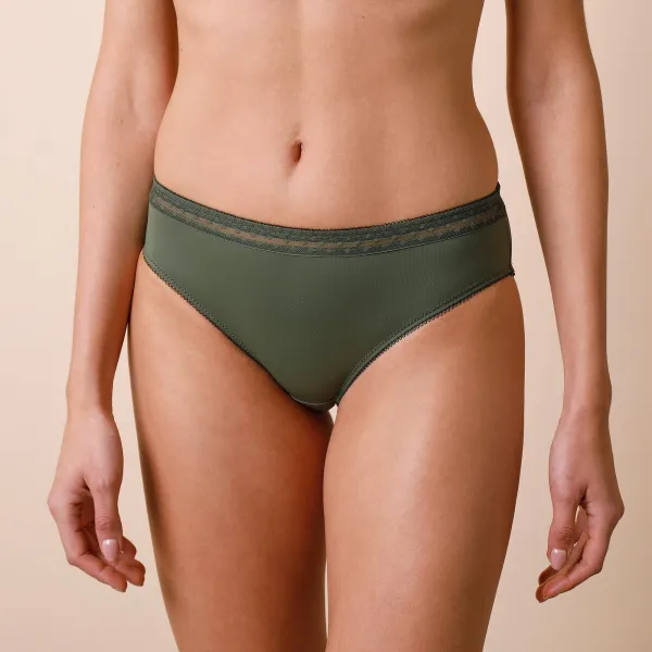 Súprava 2 midi nohavičiek Paia zn. Confidence Lingerie® z mikrovlákna a vyšívaného tylu