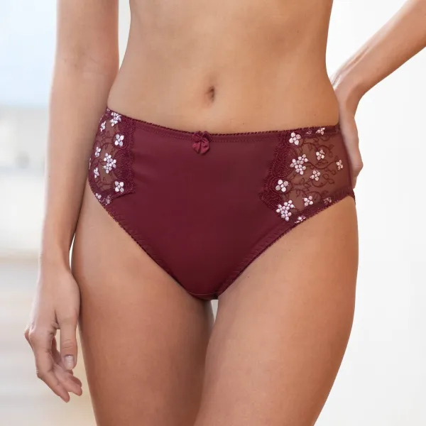 Klasické nohavičky Caminata zn. Confidence Lingerie® z mikrovlákna a vyšívaného tylu