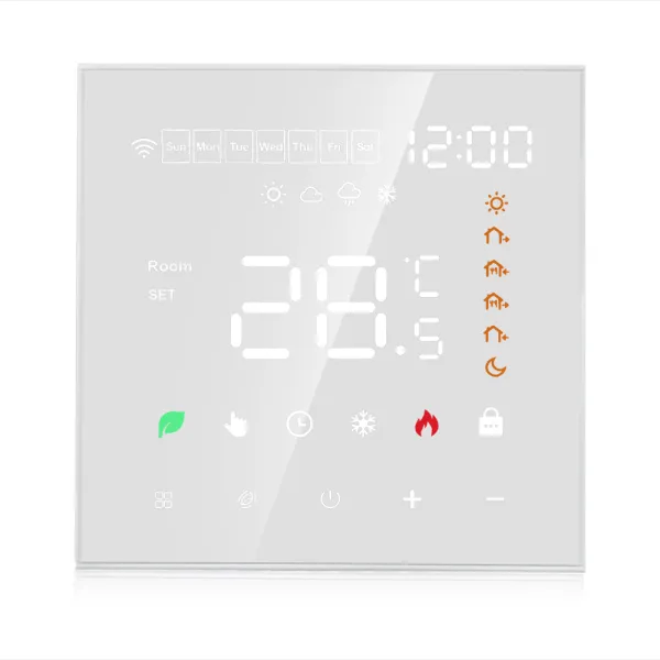 Termostat ME82H WIFI digitálny pre kotol aj podlah.Kúrenie 3A/16A biely (ETEK)